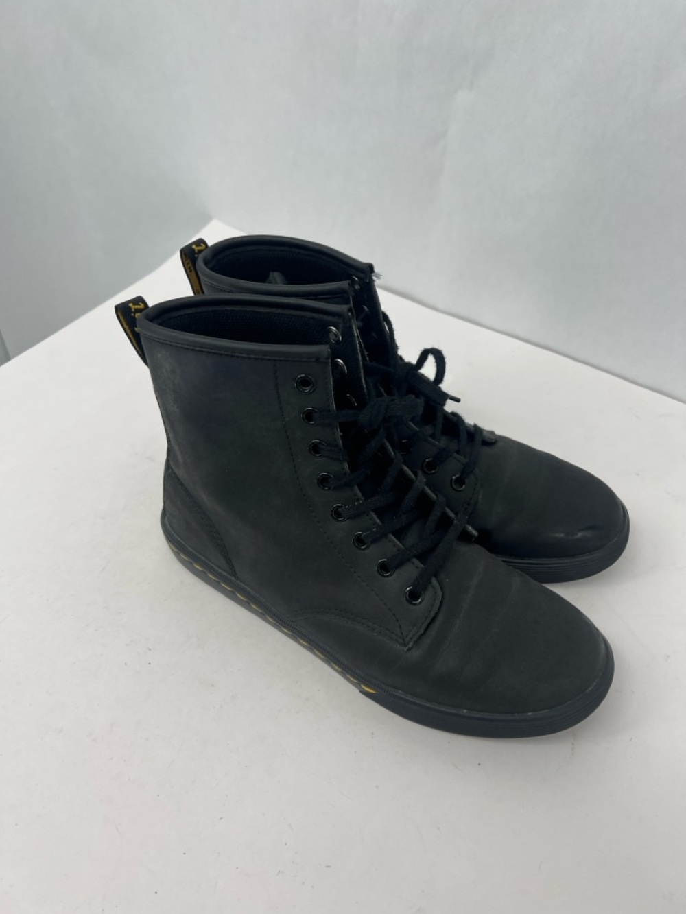 Dr. Martens Sheridan Matte Black Lace-Up High Top Boots - Picture 5 of 12